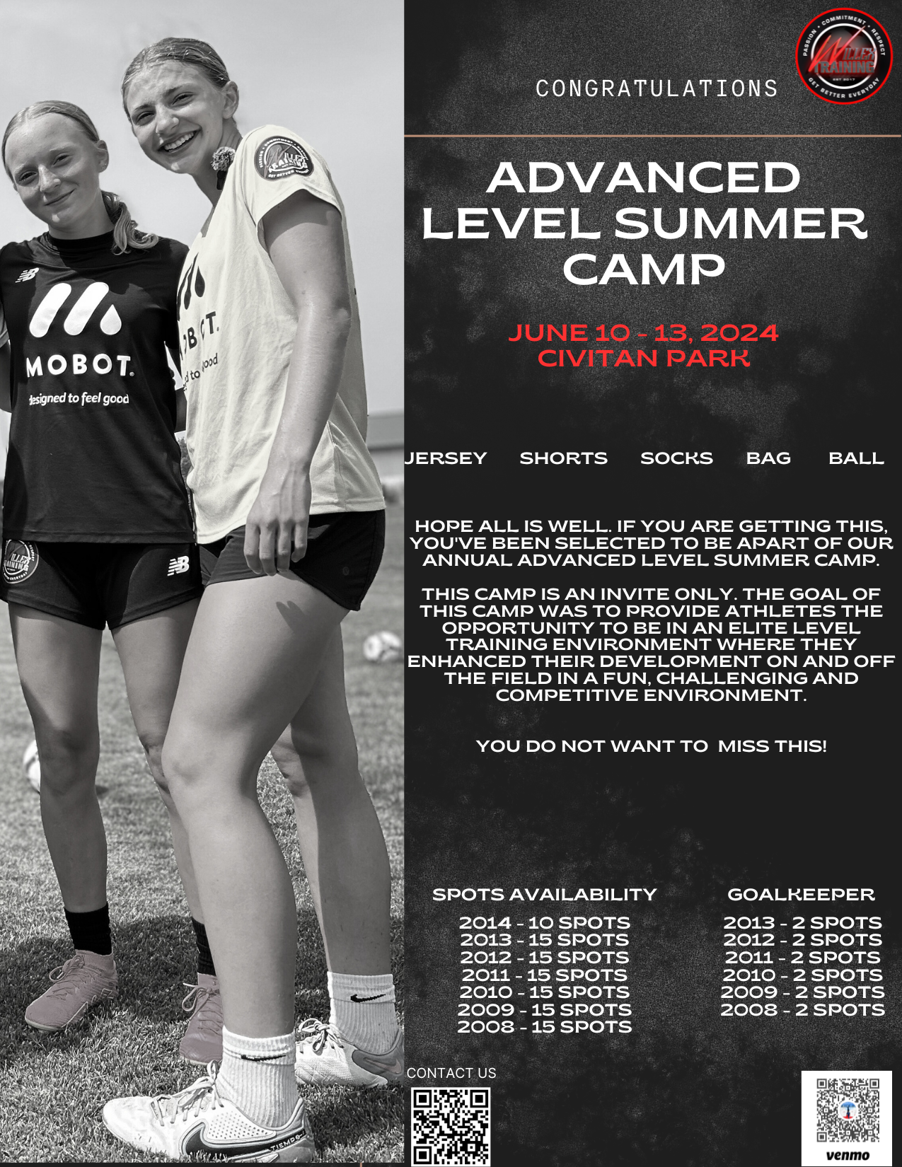 Advanced Level: Summer Footy Camp 2024