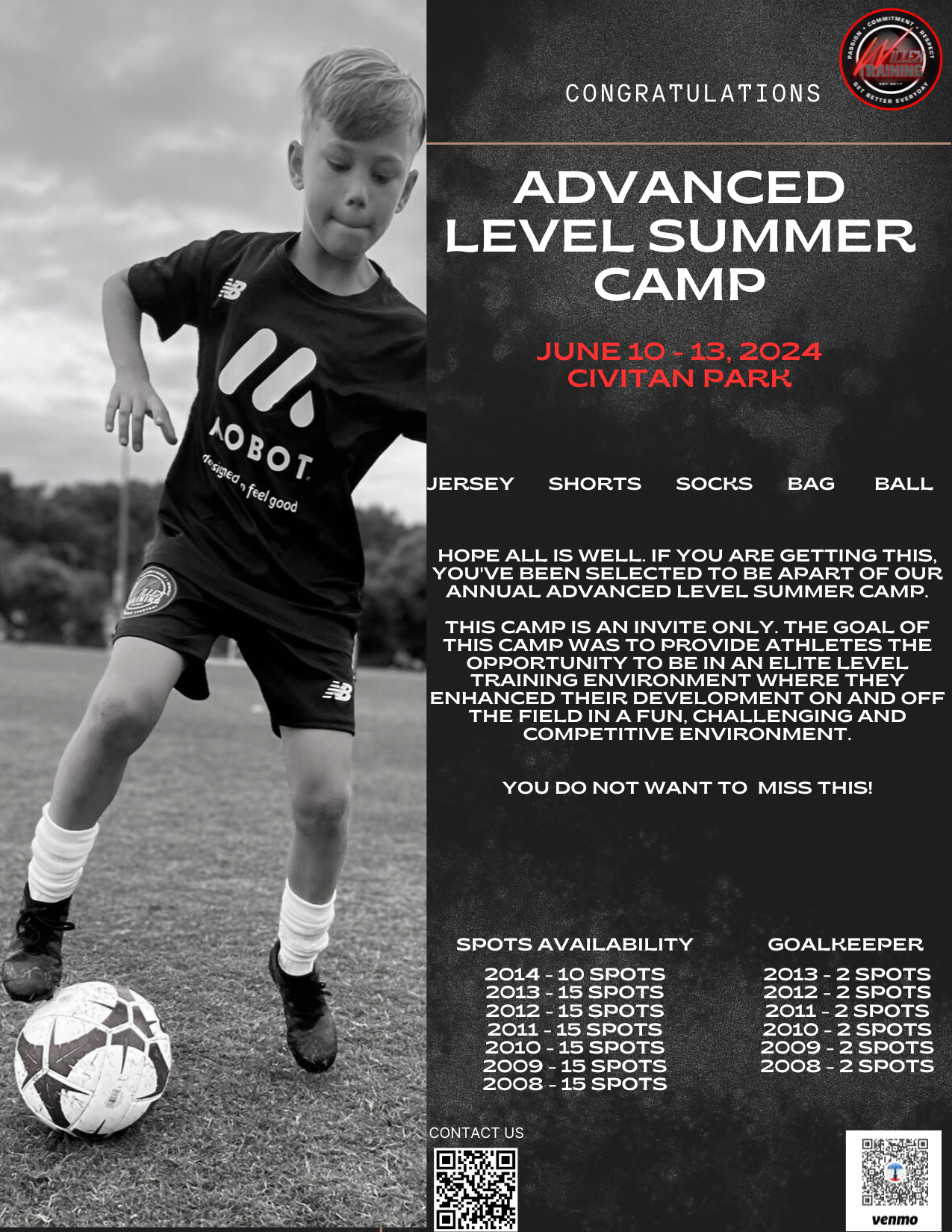 Advanced Level: Summer Footy Camp 2024