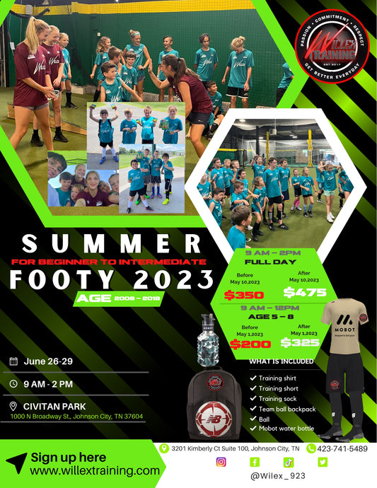 Johnson City: Summer Footy Camp 2023